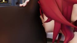 1girl 3d after_vaginal aftersex anilingus animal_penis animated bestiality breasts censored church cum cum_in_pussy cumdrip dog genshin_impact indoors knotted_penis large_breasts moaning navel nipples nude on_floor open_mouth penis phaazepaz pussy red_hair rosaria_(genshin_impact) sex sex_from_behind sound tagme tongue tongue_out video