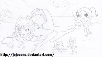 10s 2012 3girls ahsoka_tano alien ass august ball barefoot beach bikini blush bow breasts bubbles_(ppg) cartoon_network casey_kelp chibi cleavage clothes_writing cloud coconut coconut_tree company_connection covered_erect_nipples crossover crystal_ball dated dragon_ball dragon_ball_(object) facial_mark flat_chest hair_bow highres holding holding_ball horns long_hair lying medium_breasts mini_person minigirl monochrome multiple_girls navel ocean open_mouth palm_tree planet powerpuff_girls sand saturn_(planet) shoes sketch sky small_breasts smile snorks standing star_(symbol) star_wars star_wars:_the_clone_wars supergeorgesapiens swimsuit tree twintails walking water