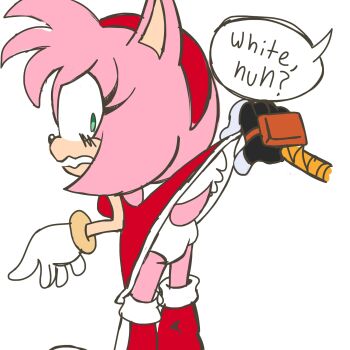 amy_rose awkward bad_tag blush boots bracelet citrus1694 clothes_lift dress gloves green_eyes hairband idw_publishing jewelry medium_hair nervous panties panty_focus petite pink_fur pink_hair red_dress sega skirt skirt_lift sonic_(series) sonic_the_hedgehog_(idw) tail tangle_the_lemur underwear