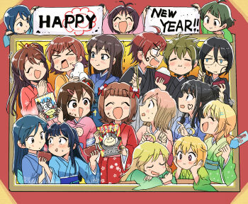 Rule 34 | > <, 2021, 4boys, 6+girls, :d, :i, :t, ^ ^, ahoge, akizuki ryo, amami haruka, antenna hair, bird, black hair, black kimono, blonde hair, blue hair, blue kimono, body writing, bow, bowl, brown hair, chinese zodiac, chopsticks, closed eyes, commentary request, dove, facing viewer, food, food on face, glasses, green hair, green kimono, hachimiya meguru, hair bow, hair ornament, hairclip, happy new year, hidaka ai, holding, holding bowl, holding chopsticks, honda mio, hoshii miki, ibuki tsubasa, idolmaster, idolmaster (classic), idolmaster cinderella girls, idolmaster dearly stars, idolmaster million live!, idolmaster shiny colors, idolmaster side-m, in-franchise crossover, japanese clothes, kashiwagi tsubasa, kasuga mirai, kazano hiori, kimono, kisaragi chihaya, long hair, low twintails, mano sakurako, mizutani eri, mogami shizuka, multiple boys, multiple girls, multiple hair bows, new year, one side up, open mouth, pink kimono, red bow, red kimono, rice, rice bowl, rice on face, sakuraba kaoru, shibuya rin, shimamura uzuki, short hair, smile, tendo teru, tsubobot, twintails, white bird, year of the ox, yellow kimono