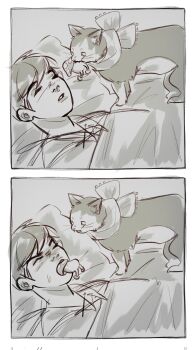 absurdres cat_girl chilchuck_tims dungeon_meshi gato_elegante halfling highres izutsumi neck_warmer