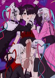 1futa 4girls ame-chan_(needy_girl_overdose) animated audible_music black_eyes black_hair black_shirt black_skirt blue_hair bow breasts caressing_testicles censored chouzetsusaikawa_tenshi-chan chouzetsusaikawa_tenshi-chan_(dark_angel) chouzetsusaikawa_tenshi-chan_(gothic_lolita) chouzetsusaikawa_tenshi-chan_(jirai_kei) covered_mouth cum cum_on_body cum_on_penis ear_licking ejaculation erection excessive_cum fellatio futa_with_female futanari glans glansjob grey_hair group_sex hair_bow hair_ornament hair_over_one_eye hairdressing handjob large_penis licking licking_penis long_hair long_sleeves lying mask mouth_mask multicolored_hair multiple_girls needy_girl_overdose on_back open_mouth oral penis projectile_cum red_hair red_shirt selfcest shirt short_sleeves skirt small_breasts sound straysecond surgical_mask tagme testicles tongue tongue_out twintails uncensored video x_hair_ornament