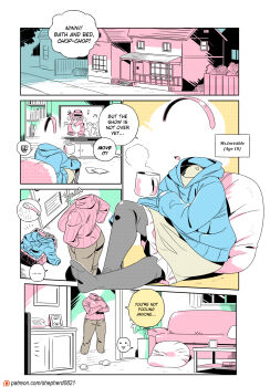 ... 2girls ass breasts english_text flashback headband highres limited_palette modern_mogal mother_and_daughter ms._invisible_(modern_mogal) multiple_girls patreon_logo patreon_username shepherd0821 watermark web_address
