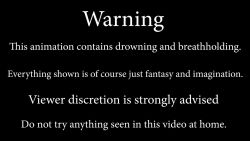 1girl 3d animated arms_behind_back asphyxiation bdsm bikini blonde_hair blue_bikini blue_eyes blush bondage bouncing_breasts bound bound_ankles bound_wrists breasts chain chained cleavage death drowned drowning gluteal_fold hair_ornament highres jewelry kantai_collection legs midriff navel necklace prinz_eugen_(kancolle) reds_mmd ryona scared sound swimsuit tagme underwater video