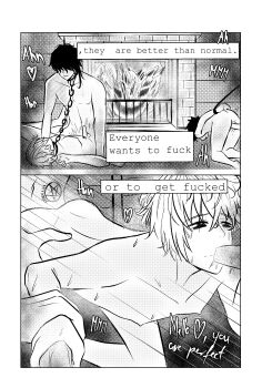 2021 absurdres age_difference anal ass bdsm border chain collar comic death_note english_text erection fellatio fireplace group_sex highres kodomo_doushi male_focus mello_(death_note) moaning multiple_boys nude oral orgy penis penis_grab pentagram satanism sex sex_party shota source_request tears teenage_boy_and_younger_boy testicles white_border yaoi