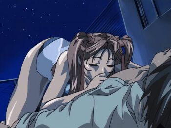 00s 1boy 1girl 2004 all_fours animated animated_gif anime_screenshot ass ass_focus ass_shake bare_legs bare_shoulders bible_black bible_black_new_testament blush breasts brown_hair cameltoe closed_eyes curvy fellatio hair_ribbon handjob hetero huge_ass jiggle large_breasts licking lying masturbation night night_sky one-piece_swimsuit oral partially_visible_vulva penis ribbon saliva shin_bible_black shiny_skin short_twintails sky smile swimsuit tagme tan toudou_yuki twintails uncensored wide_hips yoshitani_(bible_black)