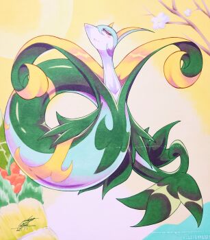 Rule 34 | 025aki, absurdres, commentary request, dated, gen 5 pokemon, highres, looking at viewer, nintendo, no humans, pokemon, pokemon (creature), red eyes, serperior, signature, solo
