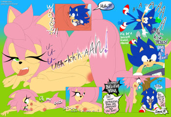 amy_rose comic giant giantess sonic_(series) sonic_(series) sonic_the_hedgehog speech_bubbles tcprod