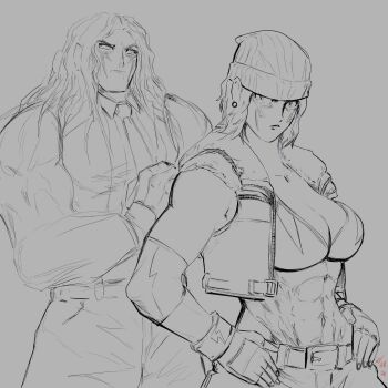 1girl breasts female_focus gloves hat huge_breasts large_breasts red_hair short_hair taurence_bell the_king_of_fighters thick_thighs thighs vanessa_(kof) wide_hips