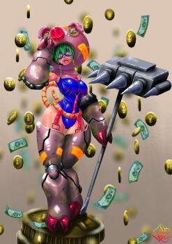 Rule 34 | absurdres, animal costume, cho-hakkaimon, costume, digimon, digimon (creature), highres, mask, pig costume, swimsuit