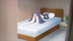 1boy 1girl animated apron bedroom black_eyes black_hair breasts caught clothes_in_mouth female_masturbation fingering fingering_through_clothes garter_belt garter_straps genmukan indoors interior lingerie long_hair lying maid maid_apron maid_headdress masturbation moaning nipples on_back panties pubic_hair screencap shinshou_genmukan sound tagme thighhighs through_clothes underwear upskirt video watase_nozomi white_garter_belt white_garter_straps white_panties white_thighhighs