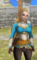 1girl 3d animated annoyed ass ass_shake big_hair blonde_hair braid female_focus nintendo princess_zelda tagme the_legend_of_zelda the_legend_of_zelda:_breath_of_the_wild thighs twerking video virtuablueam2