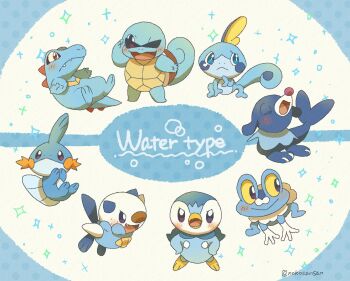 Rule 34 | blue eyes, blush, closed mouth, colored sclera, froakie, full body, gen 1 pokemon, gen 2 pokemon, gen 3 pokemon, gen 4 pokemon, gen 5 pokemon, gen 6 pokemon, gen 7 pokemon, gen 8 pokemon, happy, mudkip, nintendo, nostrils, oshawott, piplup, pokemon, pokemon (creature), popplio, red eyes, roku (rokkrn), sharp teeth, smile, sobble, squirtle, sunglasses, tears, teeth, totodile, twitter username, yellow sclera