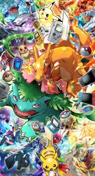 Rule 34 | antlers, ayo (ayosanri009), charizard, claws, commentary request, dialga, dragon, eevee, fire, floette, floette (eternal), flower, flying, game boy, game boy advance, game boy color, gen 1 pokemon, gen 2 pokemon, gen 3 pokemon, gen 4 pokemon, gen 5 pokemon, gen 6 pokemon, gen 7 pokemon, gen 8 pokemon, groudon, handheld game console, highres, hisuian poke ball, ho-oh, horns, koraidon, kyogre, legendary pokemon, lugia, lunala, miraidon, nintendo, nintendo 3ds, nintendo ds, nintendo switch, nintendo switch 2, palkia, pikachu, plant, poke ball, poke ball (basic), pokemon, pokemon card, pokemon day, poryphone, reshiram, solgaleo, venusaur, vines, water, wings, xerneas, yveltal, zacian, zacian (crowned), zamazenta, zamazenta (crowned), zekrom