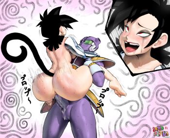 1boy 1girl absurdres alien anal anus armor ass ass_freckles barefoot black_hair blush body_freckles bottomless breasts carrying clothed_male_nude_female colored_skin completely_nude crying crying_with_eyes_open cui_(dragon_ball) curvy deep_penetration dragon_ball dragon_ball_xenoverse erection eyeshadow feet freckles from_behind from_below fucked_silly girl_on_top gloves happy happy_sex hetero highres huge_ass interspecies japanese_text legs lifting_another&#039;s_clothes lifting_person looking_at_another looking_up makeup medium_breasts medium_hair missing_tooth moaning monkey_tail motion_lines namespace naughty_face no_pants nude open_mouth original penis precum precum_stain precum_string prosthesis prosthetic_arm purple_skin red_eyes riding rolling_eyes rough_sex saiyan scouter seductive_smile sex sex_from_behind sideboob smile soles spiked_hair spread_legs standing straddling suspended_congress tail tail_raised tears teeth testicles testicles_deep thick_thighs thighs toes tongue underboob video_game white_gloves wide_hips