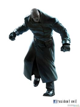 1boy bald capcom coat facebook highres mr_x official_art resident_evil resident_evil:_operation_raccoon_city trench_coat tyrant_(resident_evil)