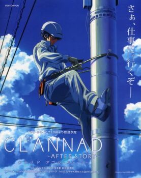 Rule 34 | 1boy, blue sky, clannad after story, helmet, okazaki tomoya, sky, utility pole
