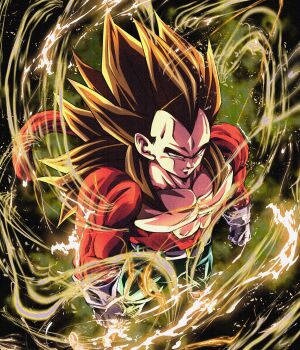 Rule 34 | 1boy, absurdres, aura, black hair, body fur, boots, denim, dragon ball, dragon ball gt, gloves, hashtag-only commentary, highres, jeans, long hair, male focus, monkey boy, monkey tail, muscular, muscular male, no nipples, noir illust, pants, pectorals, purple boots, purple gloves, red fur, saiyan, solo, spiked hair, super saiyan, super saiyan 4, tail, vegeta