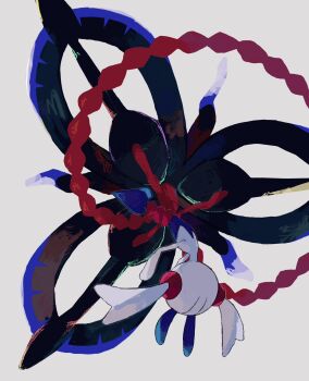 2enn3n commentary_request floette floette_(eternal) gen_6_pokemon highres nintendo no_humans pokemon pokemon_(creature) pokemon_focus simple_background solo upside-down white_background
