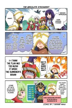 3others 5girls altina_(fire_emblem) arikawa_kinu armor artist_name braid braided_twintails brown_eyes brown_hair dragon dragonstone english_text fire_emblem fire_emblem:_radiant_dawn fire_emblem_awakening fire_emblem_heroes green_hair helmet highres holding holding_map holding_polearm holding_weapon hood hooded_coat kiran_(fire_emblem) long_hair map micaiah_(fire_emblem) micaiah_(queen_of_dawn)_(fire_emblem) minamoto_mamori multiple_girls multiple_others nah_(fire_emblem) nintendo official_art polearm purple_eyes purple_hair ribbon speech_bubble stats tokyo_mirage_sessions_fe weapon winged_helmet wyvern yellow_eyes