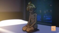 &gt;_&lt; 1boy 1girl acefish after_vaginal animated ass assertive_female black_hairband blonde_hair blue_eyes blue_hair blush breasts covered_erect_nipples cowgirl_position cum cum_in_pussy cum_on_ass cum_on_body ejaculation eula_(genshin_impact) female_pubic_hair genshin_impact girl_on_top hairband hetero jellyfishjubilee large_breasts mika_(genshin_impact) moaning naked_shirt nervous nipples nude on_bed pubic_hair riding sex shirt shota smile sound spread_legs straddling sweat tagme vaginal video voice_actor