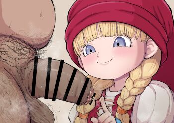 1boy 1girl absurdres censored highres loli penis shikkui_kenta veronica_(dq11)