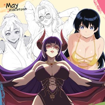 arato_nagi bleach breasts crossover huge_breasts large_breasts long_hair matsumoto_rangiku ruri_no_houseki stayaliveplz