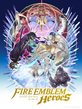 Rule 34 | 3boys, 4girls, absurdres, alfonse (fire emblem), alfonse (opening miracle) (fire emblem), armor, barefoot, blonde hair, blue hair, bracelet, character request, commentary request, fimbulvetr (fire emblem), fire emblem, fire emblem heroes, fjorm (fire emblem), gradient hair, hat, highres, holding, holding polearm, holding scythe, holding sword, holding weapon, ice, ice wings, jewelry, kozaki yuusuke, lif (fire emblem), long hair, mask, mouth mask, multicolored hair, multiple boys, multiple girls, nintendo, official art, polearm, red eyes, rune (fire emblem), scythe, sharena (borrowed divinity) (fire emblem), sharena (fire emblem), shield, short hair, spoilers, sword, t-pose, very long hair, weapon, wings, yellow eyes