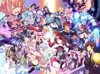 6+boys 6+girls aircraft airplane animal_hands arm_hug assault_rifle bans bitou_kaiji bodysuit bug butterfly cat_girl chiba_nezumi claws commentary_request cosplay dog_girl elu_(nijisanji) energy_arrow fairys_(vtuber) feathers fighter_jet fumino_tamaki fumino_tamaki_(1st_costume) glowing glowing_eye grabbing_another&#039;s_arm gradient_background gun hanabatake_chaika hanabatake_chaika_(1st_costume) hetero highres higuchi_kaede higuchi_kaede_(3rd_costume) honma_himawari honma_himawari_(1st_costume) horns ienaga_mugi ienaga_mugi_(1st_costume) indie_virtual_youtuber insect izumo_kasumi_(1st_costume)_(nijisanji) izumo_kasumi_(nijisanji) kami_(vtuber) kanae_(1st_costume)_(nijisanji) kanae_(nijisanji) kill_la_kill longcat_(meme) love_triangle mafia_kajita magura_ene matoi_ryuuko matoi_ryuuko_(cosplay) meme military_vehicle multiple_boys multiple_girls nijisanji on_airplane opposing_sides pinned real_life rifle roto_(kanae) sasaki_saku sasaki_saku_(1st_costume) scissor_blade_(kill_la_kill) shibuya_hajime shibuya_hajime_(2nd_costume) shirogami_seisho shirohoshi_jouyuu shizuka_rin shizuka_rin_(3rd_costume) sparkle stand_(jojo) star_(symbol) suzuki_masaru suzuki_masaru_(1st_costume) tamaki_ukon tendou_moyashi tenkai_tsukasa todoroki_kyouko todoroki_kyouko_(1st_costume) translation_request umiyasha_no_kami upside-down ur_ken_north uzuki_kou uzuki_kou_(1st_costume) vic_(shirohoshi_jouyuu) virtual_youtuber weapon wolf_girl yuri yuuki_chihiro yuuki_chihiro_(3rd_costume)