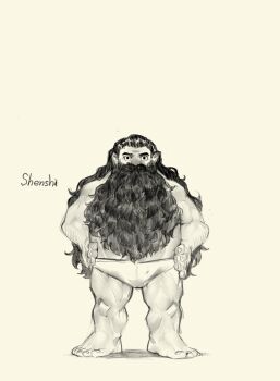 1boy bara beard briefs brown_hair brown_theme bulge dungeon_meshi dwarf facial_hair full_beard hairy hands_on_own_hips highres large_hands long_beard looking_at_viewer male_focus male_underwear mature_male monochrome muscular muscular_male mustache senshi_(dungeon_meshi) solo sparse_arm_hair sparse_leg_hair sparse_navel_hair squarecloud7310 standing straight-on strongman_waist tachi-e thick_beard thick_mustache topless_male underwear very_long_beard