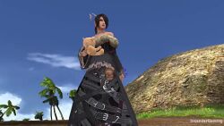 3d animated breasts cleavage cutscene final_fantasy final_fantasy_x highres lulu_(ff10) pov solo sound tagme video video_game_screencap