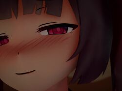 1girl 3d animated asmr blush brown_hair clothed_sex faceless faceless_male hahamaru highres implied_impregnation implied_sex japanese_clothes loli mikumikudance_(medium) pov red_eyes sex sound subtitled touhoku_kiritan translated video voiceroid whispering