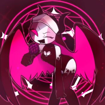 black_gloves demon_girl demon_horns friday_night_funkin&#039; gloves horns nun sarvente_(friday_night_funkin&#039;) turquoisem52