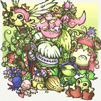 Rule 34 | absurdres, alraumon, babamon, budmon, cthyllamon, digimon, digimon (creature), highres, igamon, lilimon, looking at viewer, marinangemon, picklemon, spikes, tanemon, tonosamagekomon, wings