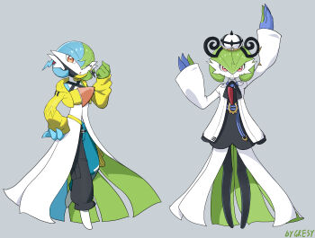 absurdres canari_(pokemon) canari_(pokemon)_(cosplay) gardevoir gen_3_pokemon gresy gwynn_(pokemon) gwynn_(pokemon)_(cosplay) highres nintendo pokemon pokemon_(creature) pokemon_legends:_z-a
