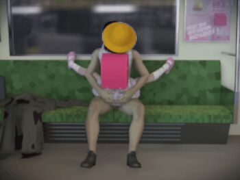 1girl 3d age_difference animated animated_gif ass_grab backpack bag black_hair camera_flash censored clothed_female_nude_male clothed_sex girl_on_top hat hetero censored_identity libidorce loli mosaic_censoring multiple_boys nude pink_footwear pixelated public_indecency randoseru school_hat sex shoes short_hair sitting skirt spread_legs straddling subway tagme train train_interior ugoira upright_straddle white_legwear zenra