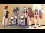 1boy 6+girls animated bdsm bondage bound brown_hair earrings femdom ichikawa_rin jewelry kashima_misaki machine matsumoto_ayaka multiple_girls sex_machine skelter+heaven sound tagme tamura_konomi tenkuu_danzai_skelter_heaven video video