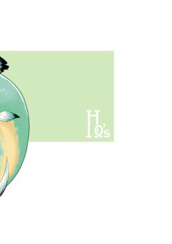 fins green_background highres kajiyama_hiroshi mermaid monster_girl original signature tail two-tone_background white_background