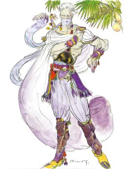Rule 34 | 1boy, amano yoshitaka, armor, artist name, boots, cape, edward geraldine, final fantasy, final fantasy iv, full body, looking at viewer, mask, mouth mask, ninja mask, no pupils, official art, pauldrons, scarf, short hair, shoulder armor, single pauldron, third-party source, white cape, white hair, white scarf, yellow boots