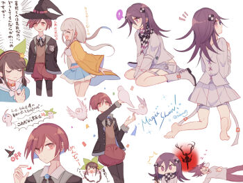 ! 2boys 4girls :o =_= ^^^ ^_^ aegyo_sal alternate_skin_color anger_vein arm_belt bare_arms barefoot bell belt belt_buckle bikini bikini_ribbon bird bird_on_hand black_hair black_hat black_jacket black_pantyhose black_ribbon black_scarf blazer blue_shirt blue_skirt blunt_bangs blunt_ends bob_cut boots bow bowtie breast_pocket brooch brown_eyes brown_vest buckle buttons chabashira_tenko chainsaw checkerboard_cookie checkered_clothes checkered_scarf choker closed_eyes closed_mouth collared_jacket collared_shirt commentary_request confetti cookie cowboy_shot crest cropped_legs cross-laced_clothes cross-laced_top danganronpa_(series) danganronpa_v3:_killing_harmony dove drawing_on_another&#039;s_face dress_shirt drooling english_text expressionless eyelashes floating_clothes floating_hair food food-themed_hair_ornament from_behind frown full_body genderswap genderswap_(ftm) genderswap_(mtf) gold_buckle green_bow grey_shirt hair_between_eyes hair_bow hair_ornament hair_tie hairband hand_on_own_chest hand_on_own_stomach hands_on_lap harukawa_maki hat hat_belt head_only heart holding holding_chainsaw holding_marker jacket jewelry lace-up_boots lapels lightened_skin long_hair long_hair_between_eyes long_sleeves looking_at_another looking_at_viewer looking_back low_twintails lying marker midriff_peek miniskirt mixed-language_text momota_kaito multi-tied_hair multiple_belts multiple_boys multiple_girls multiple_hair_bows multiple_views neck_bell neck_ribbon nervous no_coat no_headwear no_jacket no_mouth no_scarf nose_bubble notched_lapels notice_lines oma_kokichi on_back on_stomach open_belt open_clothes open_jacket pants pantyhose parted_lips pink_belt pink_choker pink_hairband pleated_skirt pocket pointy_nose puffy_shorts purple_eyes purple_hair purple_pants raincoat red_belt red_hair red_shorts ribbon saihara_shuichi sailor_collar sakura_(fein5862817) scarf school_uniform serafuku shirt shoe_belt short_hair short_sleeves shorts sidelocks silhouette simple_background sitting skirt skirt_set sleeping sleeve_cuffs soles speech_bubble spiked_hair spoken_exclamation_mark standing star_(symbol) star_hair_ornament stomach sweatdrop swimsuit t-shirt thigh_belt thigh_strap thighs toes torn_clothes torn_shirt translation_request twintails twitter_username two-tone_scarf upper_body v-neck very_long_hair very_short_hair vest wariza wavy_mouth white_background white_belt white_bikini white_boots white_bow white_bowtie white_hair white_ribbon white_sailor_collar white_scarf white_shirt white_skirt wide-eyed wide_sleeves witch_hat yellow_raincoat yonaga_angie yumeno_himiko