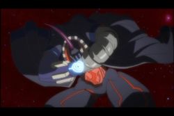 Rule 34 | animated, anime screenshot, battle, dark skin, dix-neuf, explosion, lal'c mellk mal, lowres, mecha, monster, robot, sound, space, tagme, top wo nerae! (series), top wo nerae 2!, video