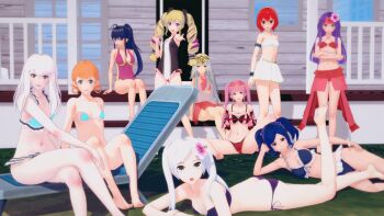3d 6+girls animated animated_gif annette_fantine_dominic ass bandeau bandeau_bikini barefoot beach beach_chair beach_house bikini bikini_skirt black_one-piece_swimsuit blonde_hair blouse blue_bikini blue_eyes blue_hair bow bracelet breasts brown_eyes butt_crack chair cleavage completely_nude covered_navel cynthia_(fire_emblem) elise_(fire_emblem) elise_(tropical_flower)_(fire_emblem) female_focus female_robin_(fire_emblem) fire_emblem fire_emblem:_mystery_of_the_emblem fire_emblem:_radiant_dawn fire_emblem:_the_sacred_stones fire_emblem:_three_houses fire_emblem_awakening fire_emblem_fates fire_emblem_heroes flower frilled_bikini frills green_eyes grey_hair hair_bow headband hibiscus hilda_valentine_goneril hilda_valentine_goneril_(summer) jewelry jollyoldsoldier koikatsu_(medium) large_breasts leg_up long_hair lying lysithea_von_ordelia maria_(fire_emblem) medium_breasts micro_bikini multicolored_bikini multicolored_swimsuit multiple_girls navel nintendo nipples nude off-shoulder_bikini off_shoulder on_chair on_ground on_stomach one-piece_swimsuit orange_hair pink_eyes pink_hair pink_sunglasses ponytail purple_bikini purple_eyes purple_hair pussy red_bikini red_eyes red_hair sanaki_kirsch_altina shirt short_hair sitting sitting_on_stairs sleeveless sleeveless_shirt small_breasts smile stairs standing strapless strapless_bikini string_bikini sunglasses swimsuit tana_(fire_emblem) tiara twintails undressing veronica_(fire_emblem) white_bikini white_hair worried