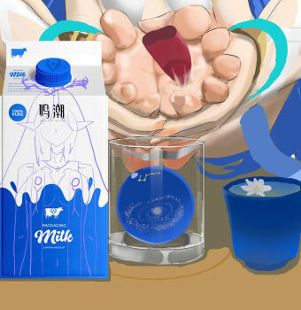 1girl barefoot cartethyia_(wuthering_waves) disembodied_tongue feet glass highres licking_foot milk secaibaopo soles toes wuthering_waves