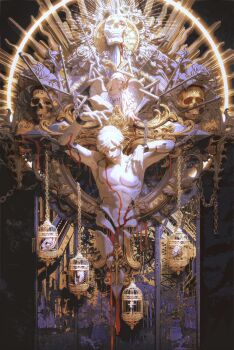 Rule 34 | 1boy, angel wings, cherub, devia gelo, highres, james sunderland, silent hill (series), silent hill 2, symbolism, wings