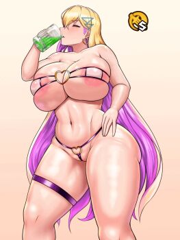 animated animated_gif ass bikini boryeon_(last_origin) breast_sucking heart heart_o-ring highres huge_ass inflation lactation last_origin lube multiple_expressions o-ring panties pink_background pink_eyes pink_hair projectile_lactation striped_bikini striped_clothes striped_panties swimsuit thick_thighs thighs underwear