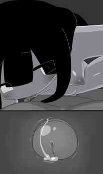 1boy 1girl animated blunt_bangs blush breasts completely_nude cowgirl_position cross-section cum cum_in_pussy ejaculation girl_on_top greyscale hetero internal_cumshot licking licking_nipple loli long_hair monochrome nipple_stimulation nipples nude original penis pov pussy sex sidelocks small_breasts solo_focus straddling tagme tongue tongue_out toumei_tou uncensored uterus vaginal video x-ray