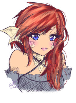 Rule 34 | 10s, 1girl, artist name, au ra, au ra raen, borrowed character, female focus, final fantasy, final fantasy xiv, highres, lapora bell, original, signature, solo, tinyqote