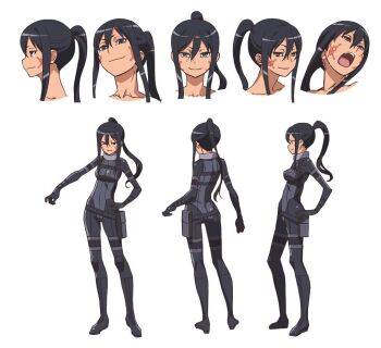 1girl bodysuit official_art pitohui_(sao) ponytail source_request sword_art_online sword_art_online_alternative:_gun_gale_online tagme