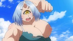 6+girls abs animated ass battle beach bikini biting breasts butt_crack cloud cyclops dark-skinned_female dark_elf dark_skin dwarf earrings elf elf-san_wa_yaserarenai. fang fangs fat fat_woman highres hitome_(elf-san_wa_yaserarenai.) honeda_(elf-san_wa_yaserarenai.) horns huge_ass huge_breasts jewelry kobo_(elf-san_wa_yaserarenai.) kraken_(elf-san_wa_yaserarenai.) kuroeda_(elf-san_wa_yaserarenai.) magic mero_(elf-san_wa_yaserarenai.) multiple_girls muscular muscular_female navel nipples ocean oga_(elf-san_wa_yaserarenai.) ogre oku_(elf-san_wa_yaserarenai.) one-eyed one_breast_out ooeda_(elf-san_wa_yaserarenai.) open_mouth outdoors plump pointy_ears punching raika_(elf-san_wa_yaserarenai.) sand scar scar_on_face single_horn skeleton sky sound staff subtitled sun swimsuit sword tagme tentacles topless_female torn_bikini torn_clothes video water weapon