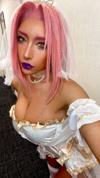 1girl breasts dark-skinned_female dark_skin ingrid_(taimanin_asagi) large_breasts nonsummerjack photo_(medium) taimanin_(series) taimanin_murasaki